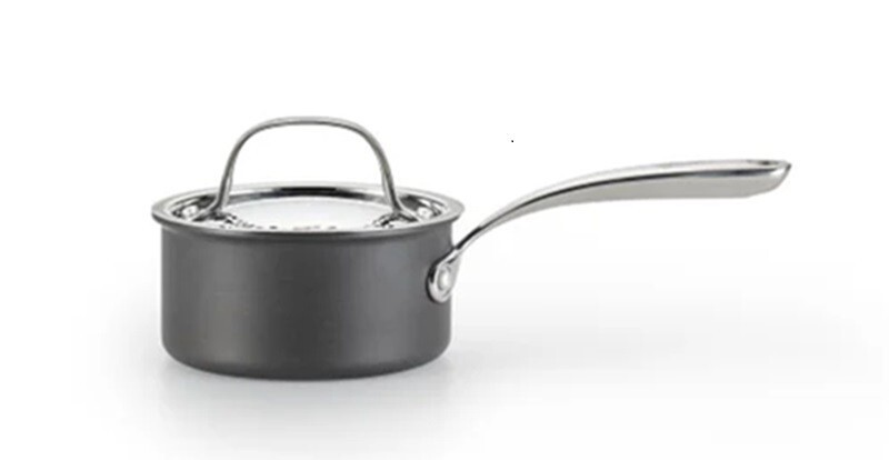 New Lagostina Nera Hard Anodized Nonstick 1-Quart Sauce Pan with Lid - $29.99