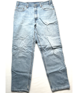 VTG Levis 550 Men’s 36x32 Denim Blue Jeans Relaxed Light Wash 2000 Distressed - $28.05