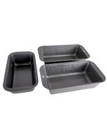 Set of 3 Non-Stick Metal Bread Loaf Pans, 8&quot; Baker&#39;s Secret &amp; 2x 9&quot; Ekco... - €17,18 EUR
