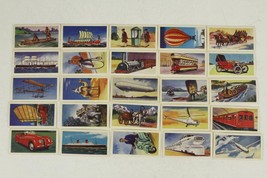 Vintage CLOVER DAIRY 25PC Set TRANSPORT THROUGH THE AGES Trading Cards 1964 - £19.00 GBP