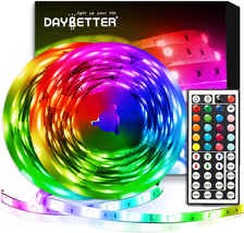 DAYBETTER Led Strip Lights 32.8Ft Kit with Remote and Power Supply Color Changin - £11.13 GBP