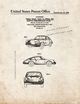 Porsche Automobile Patent Print - Old Look - $185.46 MXN+