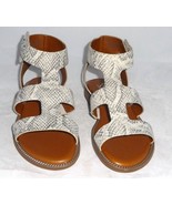 NEW Franco Sarto Women Genevia Gladiator Snakeskin Print Strappy Sandals... - $28.71