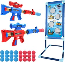 Shooting Game Toy for Age 6 7 8 9 10 Years Old Kids Boys 2pk Air Guns Shooting T - £54.35 GBP