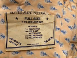 Full Size 4 pc Bed Linen Set Percale - $11.88