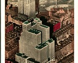 Aerial View Henry Hudson Hotel New York NY NYC 1942 WB Postcard B2 - £3.91 GBP