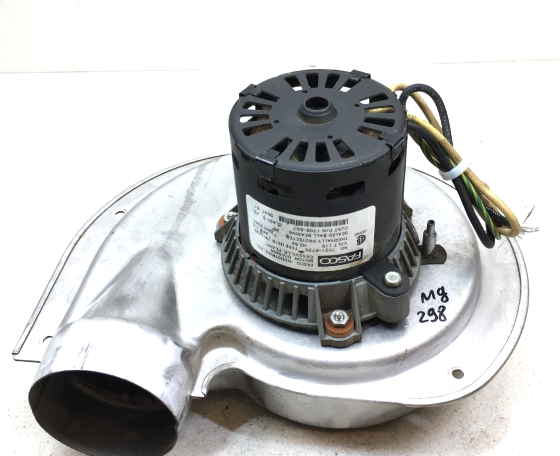 FASCO 7021-8735 1708-607 Draft Inducer Blower Motor Assembly 115V used #... - $60.00