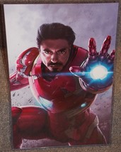 Iron Man Tony Stark Glossy Art Print 11 x 17 In Hard Plastic Sleeve - £20.29 GBP