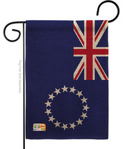 Cook Islands Burlap - Impressions Decorative Garden Flag G142059-DB - £18.45 GBP
