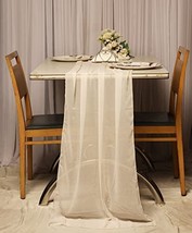 Chiffon Table Runner 100% Pure Chiffon Table Runners 17&quot; X 120&quot; Long Tabl Home - £23.32 GBP