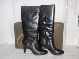 Enzo Angiolini New Womens Pellechia Black Leather Boots 10 M Shoes  - £88.10 GBP