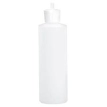 8 Oz Plastic Cylinder Bottles with Flip Top Pour Spout, Pack of 12 - £11.87 GBP