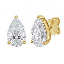 Diana M Jewels 10.00 Cts Lab Grown Pear Cut Stud Earrings Size One Size - $4,651.02
