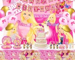172 Pcs Pink Girls Birthday Party Supplies, Princess Birthday Party, Bir... - £50.48 GBP
