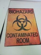 Biohazard Novelty Sign From Hobby Lobby Metal Contaminated Room - £29.76 GBP