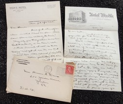 1924 antique 2 LETTERS handwritten GYGER DAVIS FAMILY st petersburg RACI... - $42.08