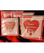 Green Style Napkins Happy Valentines Day 13&quot;X13&quot; 20 x3 &amp; 10&quot;x10&quot; 20 Ct 2... - $17.47