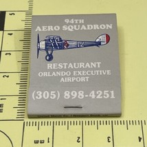 Vintage Matchbook 94th Aero Squadron Restaurant Orlando Executive Airport  gmg - £9.89 GBP