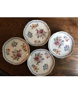 Lenwile Ardalt Hand Painted Japan Floral 4 Salad/Dessert Plates - $19.80