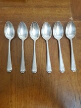 Oneida Community Tudor Silverplate Teaspoon Flatware 1923 Set OF 6 VTG - $348.97 MXN
