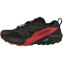 SALOMON Men&#39;s Athletics Trail Running Shoes, Black Fiery Red Black, 9.5 AU - $162.35