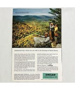 Vintage 1957 Sinclair Oil Original Print Ad Full Page Cumberland Gap 7&quot; ... - $9.07 CAD