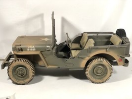 2001 Vintage Hasbro GI Joe 1941 Willy’s Jeep Desert Patrol Vehicle 1/6 Scale - £116.65 GBP