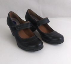 Thom McAn Georgianna Black Leather Mary Jane Comfort Shoes Women&#39;s Size 10 - £15.24 GBP