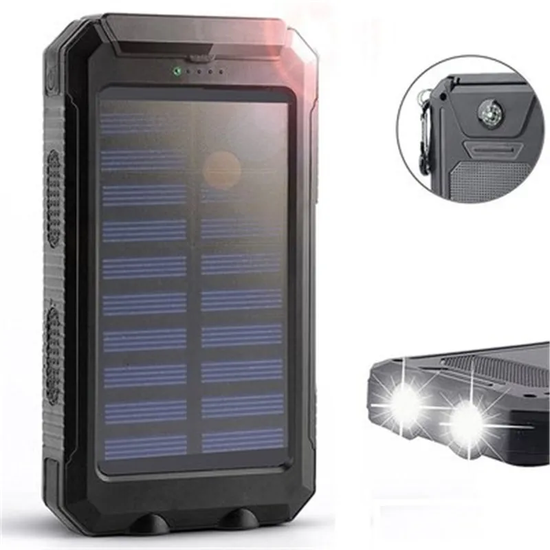 80000mAh Solar Power Bank Portable Waterproof External Battery with SOS LED Ligh - £77.11 GBP
