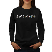 Wellcoda Buddies or Enemies Womens Sweatshirt, Series Casual Pullover Jumper - £25.88 GBP+
