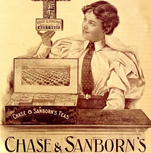 Primary image for Chase And Sandborn Teas 1897 Advertisement Victorian Hot Beverage DWKK9