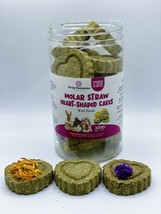 Heart-Shaped Cake Floral Timothy Grass Hay With Petals Rabbit Treat. Also Suitab - £10.26 GBP