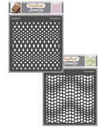 Diamond Dot Background Stencils - Wavy Diamonds and Dots - 2 Pcs - 6X6 I... - $38.34 CAD