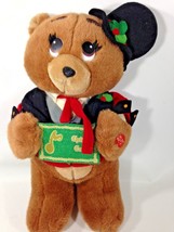 House of Lloyd Teddy Bear Mr Christmas Carols Stuffed Animal Musical Singing 15&quot; - £47.16 GBP