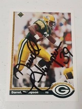 Darrell Thompson Green Bay Packers 1991 Upper Deck Autograph Card #672 READ DESC - £3.94 GBP