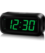 Alarm Clock, Small Digital Clock, 1.2Inch Green LED Clock, Adjustable Br... - $19.04