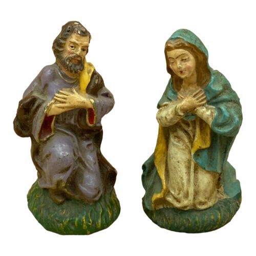Primary image for Roman Fontanini Figurine Italy Nativity Christmas Mary & Joseph Kneeling