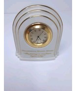 Vintage Lenox Eternal Desk Clock Small 3.75” USA Made Millennium Maker A... - $309.53 MXN