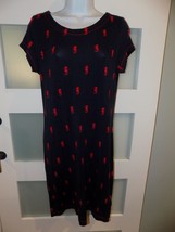 Hatley Nellie Navy Blue Seahorse Dress Size M Women&#39;s EUC - €23,95 EUR