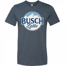 Busch Latte Mountain Logo T-Shirt Blue - £28.91 GBP+