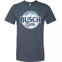 Busch Latte Mountain Logo T-Shirt Blue - $24.99