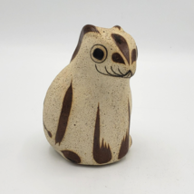 Bunny Rabbit Tonala Pottery Small Mexican Folk Art Ceramic Hand Painted Figure  - £25.64 GBP