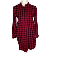 Madewell red buffalo plaid flannel pockets XS - £23.10 GBP