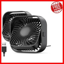 Personal USB Desk Fan Set: Strong Airflow, Quiet, 3-Speed &amp; Free-Standin... - $544.83 MXN
