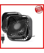 Personal USB Desk Fan Set: Strong Airflow, Quiet, 3-Speed &amp; Free-Standin... - $537.71 MXN