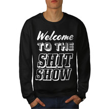 Wellcoda Welcome To Town Mens Sweatshirt, Funny Casual Pullover Jumper - £23.86 GBP+