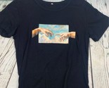 Adam Michelangelo Fingers Touching Essential TShirt Black Medium - $14.25