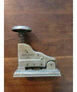 Vintage E.H. Hotchkiss No.1 Desktop Stapler Norwalk, Conn. USA Patent Pe... - $29.69
