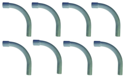 Standard Radius Elbow, 3/4&#39;&#39; T, 90°, SCH-40, 4-1/2&#39;&#39; R, PVC, CANTEX 5233... - $455.28 MXN