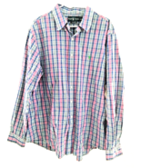 Ralph Lauren Custom Fit Long Sleeve Men&#39;s Button Front Size XXL Shirt Gr... - $28.50